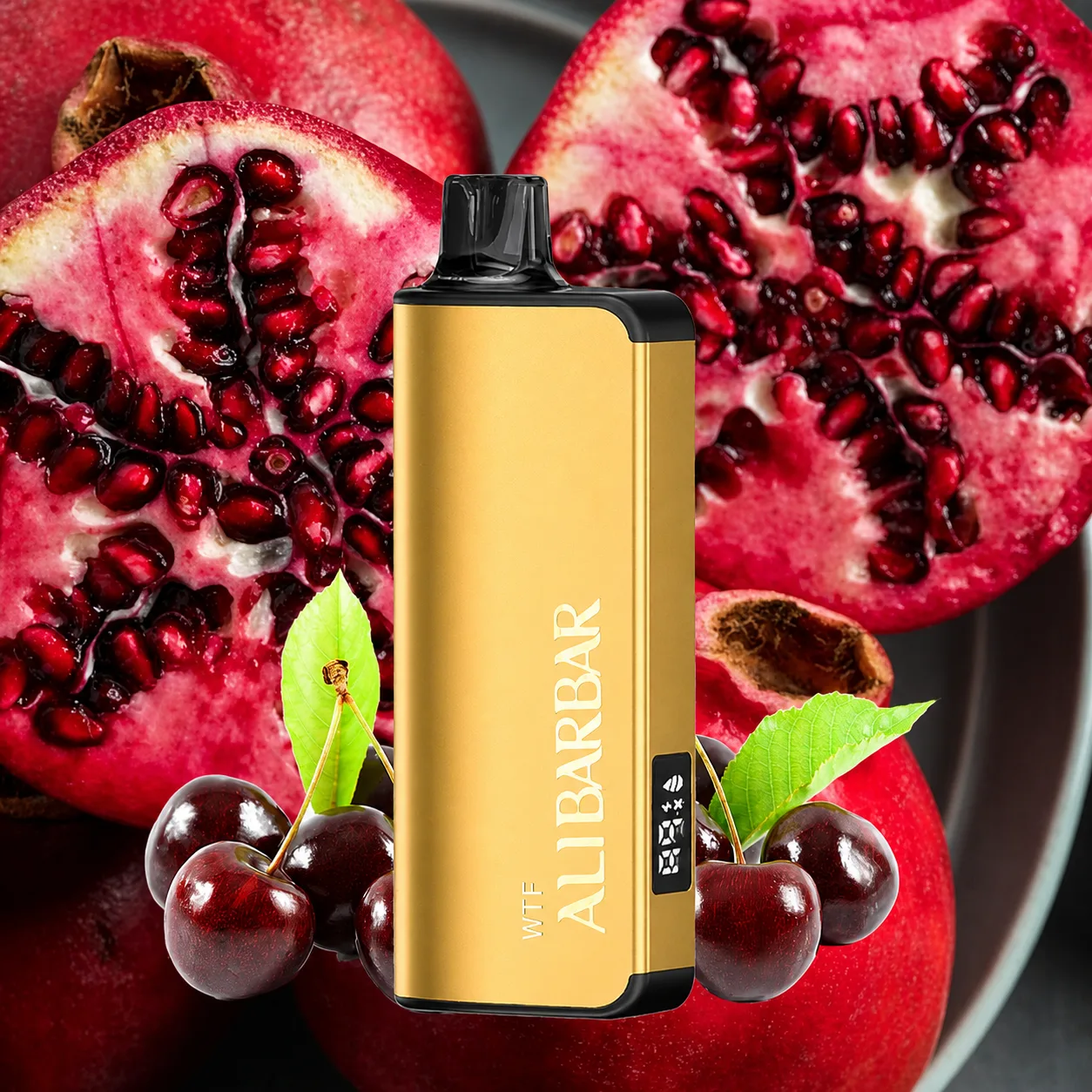 alibarbar-cherry-pomegranate.png Alibarbar INGOT 9000 Cherry Pomegranate - Image 1