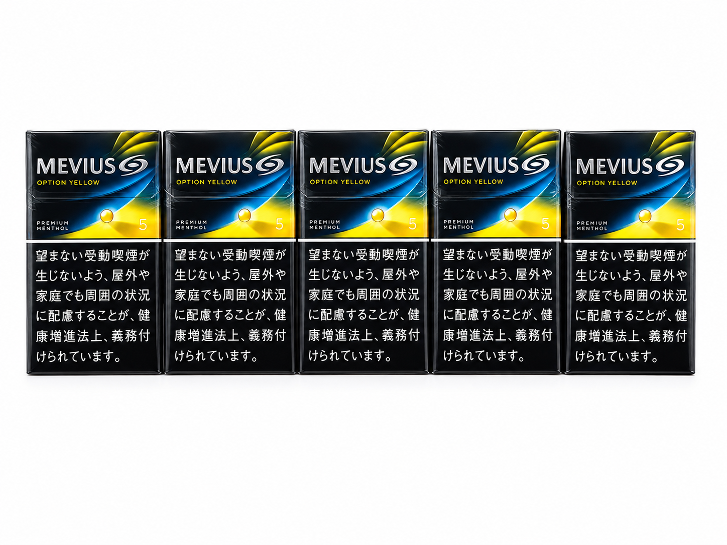 ba29ab1d-51f2-4af9-a45f-9c7d9a71fc40 MEVIUS Option Yellow 5 Premium Menthol - Image 1