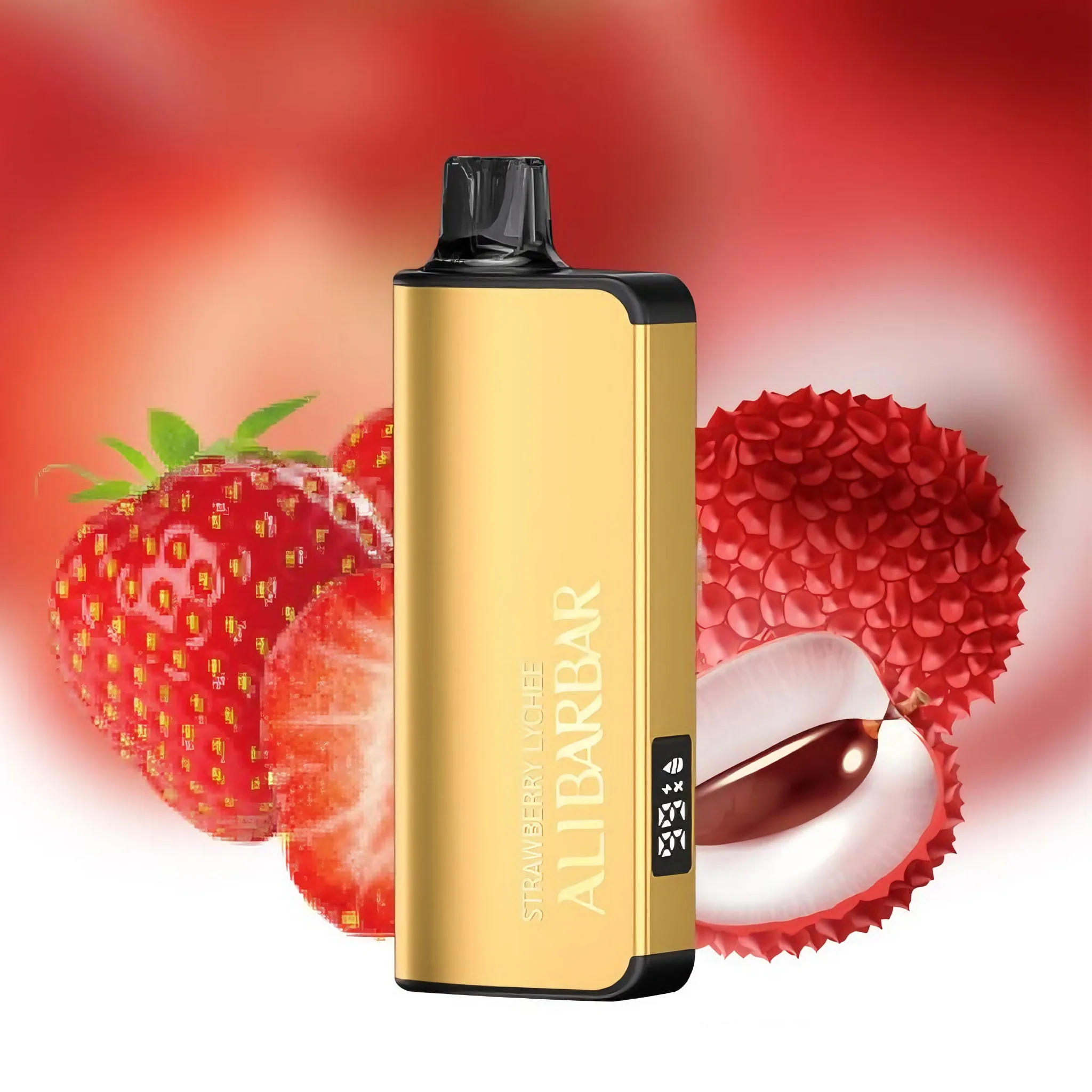 qafzh005.png Alibarbar INGOT 9000 Strawberry Lychee - Image 1